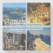 BR Rio de Janeiro - Strand Botafogo - Karneval - Steinuntersetzer (Vorderseite)