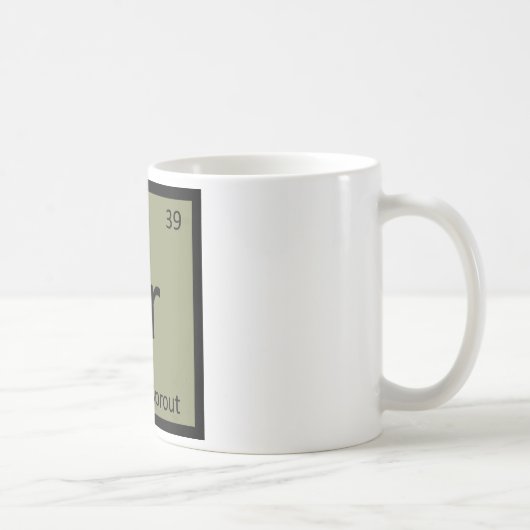 Br - Rosenkohl-Gemüsechemie-Symbol Kaffeetasse (Rechts)