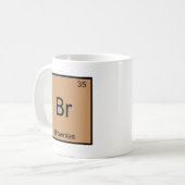 Br - Schokoladenkuchen-lustiges Kaffeetasse (Vorderseite Links)