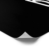 Bra-ccoli Funny Veggie Broccoli Bra Pun Dark BG Poster (Ecke)