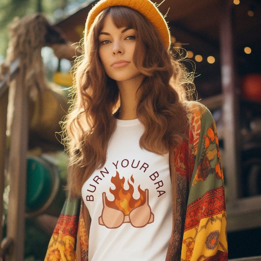 Bra Feminist Zitat brennen T-Shirt