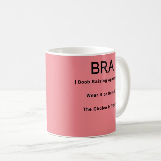 Bra Funny Definition Kaffeetasse (VorderseiteRechts)