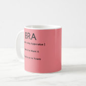 Bra Funny Definition Kaffeetasse (Vorderseite Links)