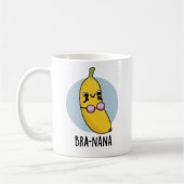Bra-nana Funny Banana Bra Pun Kaffeetasse (Links)