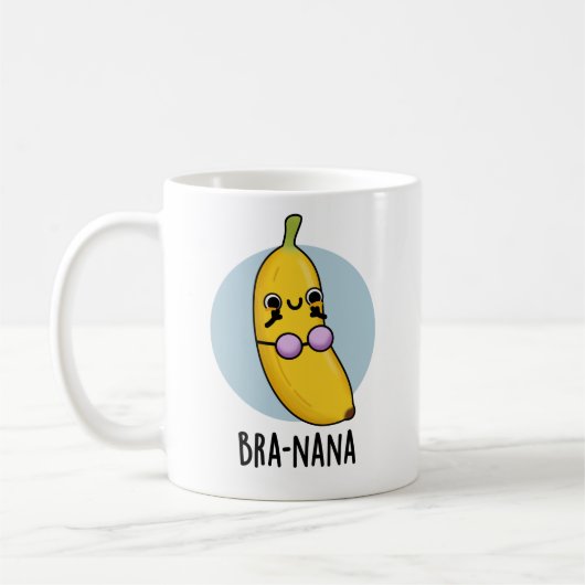 Bra-nana Funny Banana Bra Pun Kaffeetasse (Links)