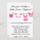 Bra & Panty Lingerie Dusche Einladung (Vorne/Hinten)