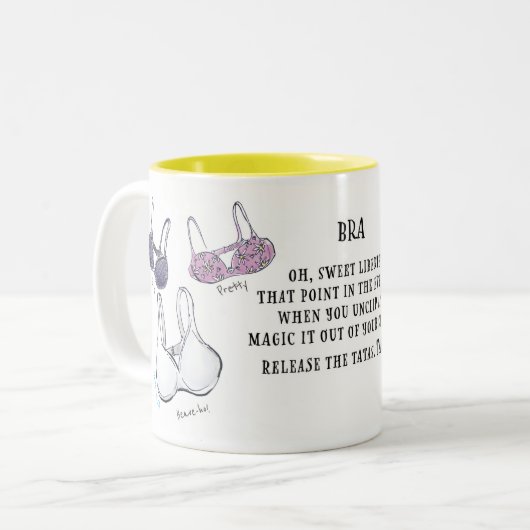 Bra-Tasse Zweifarbige Tasse (Vorderseite Links)