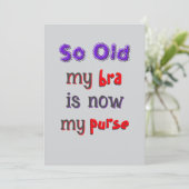 Bra wird zu Purpitation Einladung (Stehend Vorderseite)