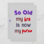 Bra wird zu Purpitation Einladung (Vorne/Hinten)