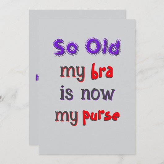 Bra wird zu Purpitation Einladung (Vorne/Hinten)