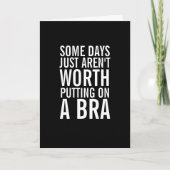 Bra Worthy Days Ahead Get Well bald Greeting Card Karte (Vorderseite)