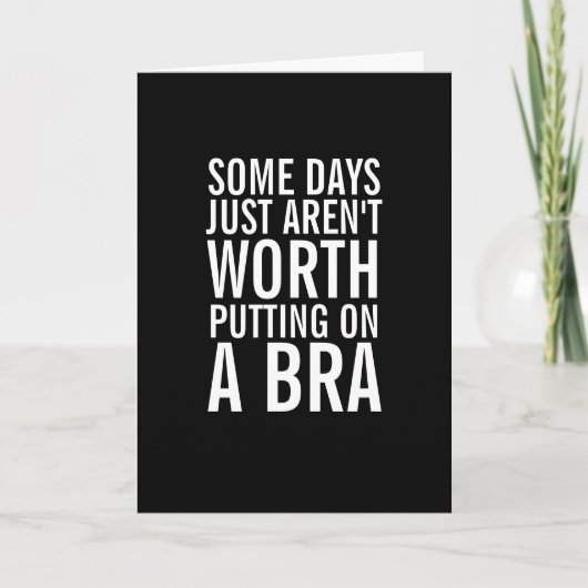 Bra Worthy Days Ahead Get Well bald Greeting Card Karte (Vorderseite)