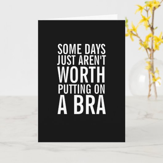 Bra Worthy Days Ahead Get Well bald Greeting Card Karte (Gelbe Blume)
