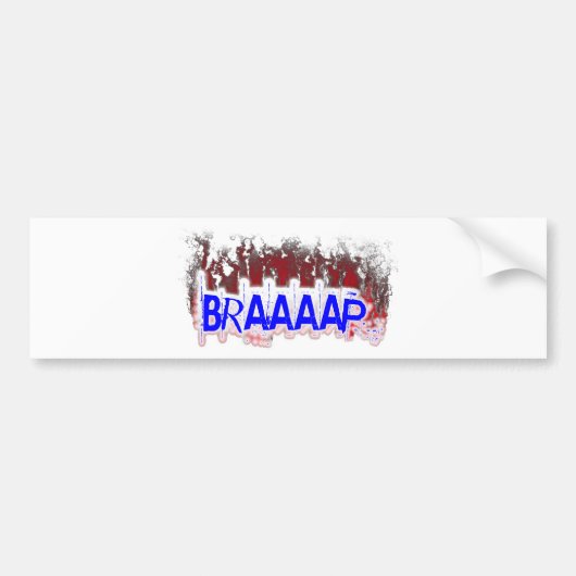 Braaaap Autoaufkleber (Vorne)