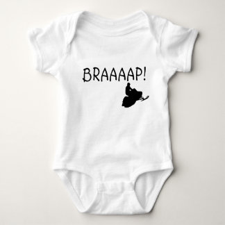 "BRAAAAP! "SäuglingSnowmobile Baby Strampler