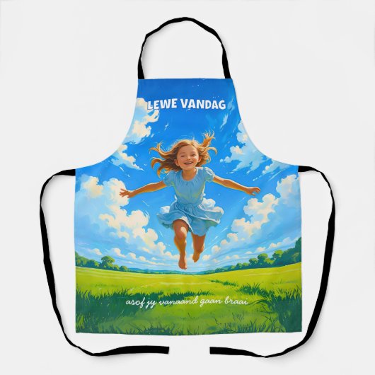 BRAAI Meme Afrikaans Saffa Expat Afrikaanse Humor Schürze (Vorderseite)