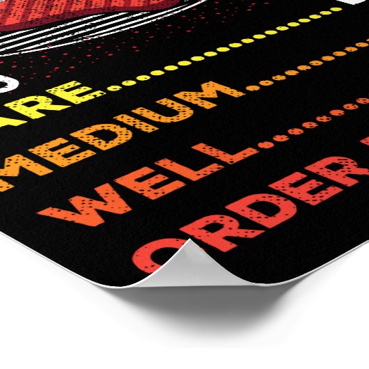 Braai Timer African GRILLEN Funny Poster (Ecke)