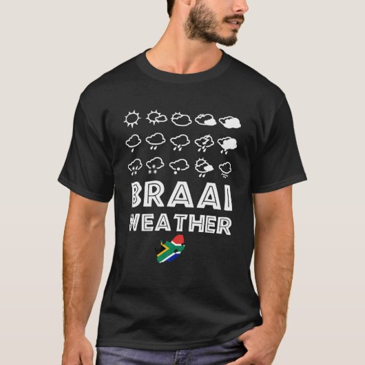 Braai Weather Funny South Africa Family GRILLEN T-Shirt (Vorderseite)