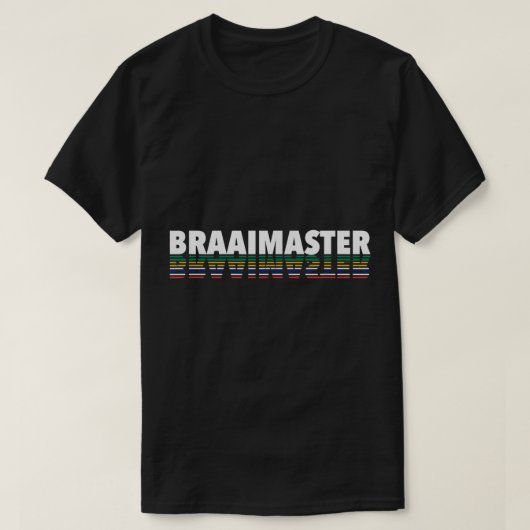 BRAAIMASTER Südafrikanisches Braai Shirt. Rugby fa T-Shirt (Design vorne)