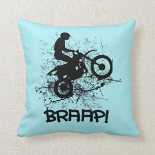 Braap Motocross Dirt Biker Kissen