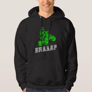 Braap Quad Biker ATV 4 Wheeler Brap Quad Men und B Hoodie