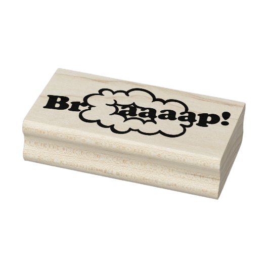 Braap! Rauchring 2-Stroke Motor Dirt Bike Sound Gummistempel (Stempel)