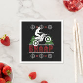 Braap Uggli Weihnachtsmotocross Motorrad Xmas Gif Serviette (Beispiel)