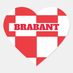 Brabant Herz-Aufkleber