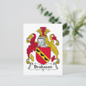 Brabazon-Familienwappen Postkarte (Stehend Vorderseite)