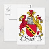 Brabazon-Familienwappen Postkarte (Vorne/Hinten)