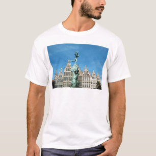 Brabo Fountain Grote Markt Antwerpen Belgien T-Shirt