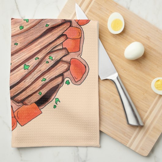 Brac Beef Brisket Jüdische Küche Geschirrtuch (Viertel Falte)