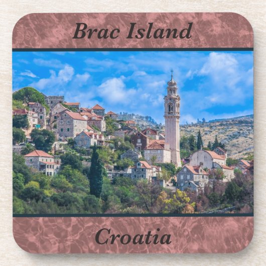 Brac Island, Kroatien Untersetzer (Vorderseite)