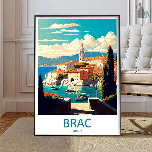 Brac Reise Druck Wandkunst Brac Wandbehang Zuhause Poster