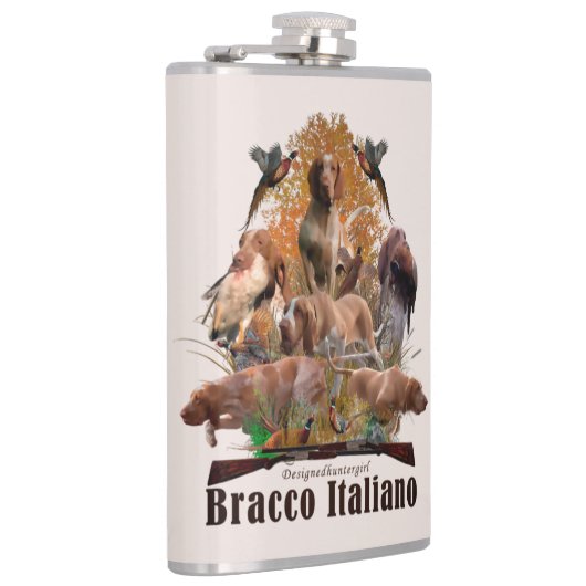 Bracco Italiano Flachmann (Rechts)