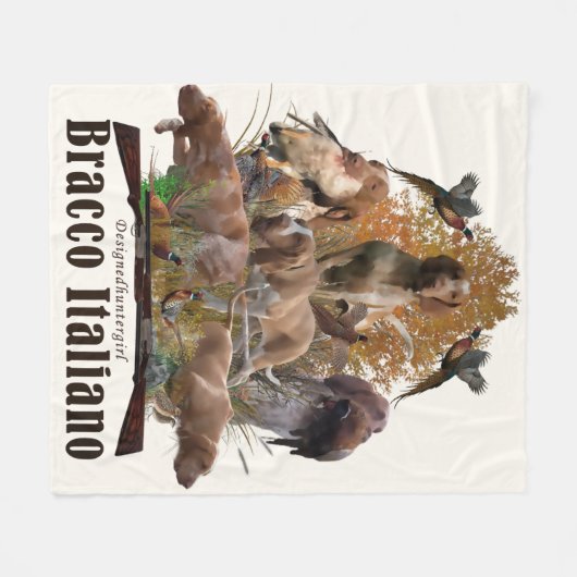 Bracco italiano fleecedecke (Vorderseite (Horizontal))