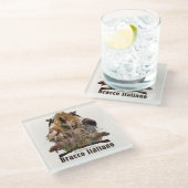 Bracco italiano glasuntersetzer (Schrägansicht)