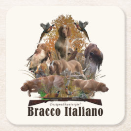 Bracco italiano Tapisserie Kissen Trivet Rechteckiger Pappuntersetzer