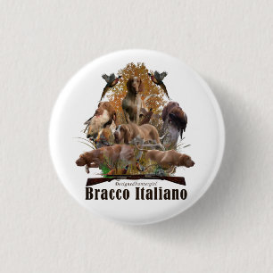 Bracco italiano Tapisserie Kissen Trivet squar Button