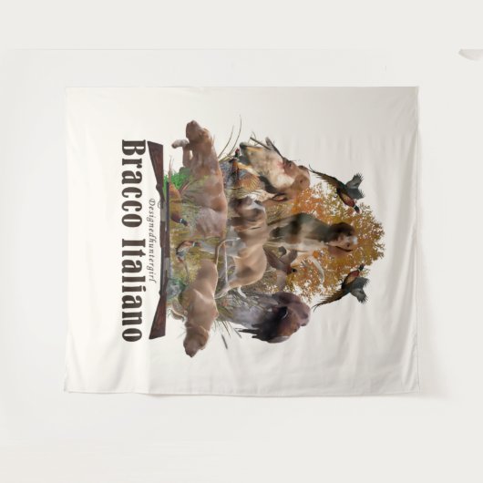 Bracco italiano wandteppich (Vorderseite (Horizontal))