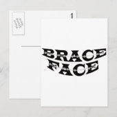 BRACE-FACE Postkarte 2 (Vorne/Hinten)