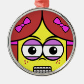 Brace Face Silbernes Ornament (Vorne)