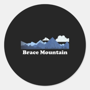 Brace Mountain Peak Gger New York Ny Klettern Wand Runder Aufkleber
