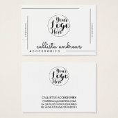 Bracelet-Anzeige für das Logo "White Black Border (Vorne & Hinten)