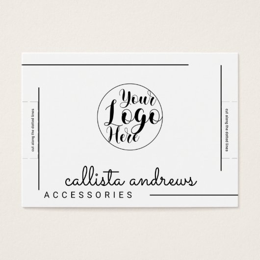 Bracelet-Anzeige für das Logo "White Black Border  (Vorderseite)