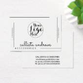 Bracelet-Anzeige für das Logo "White Black Border  (Schreibtisch)