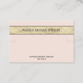 Bracelet Display Blush Gold Logo Business Card Visitenkarte