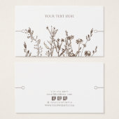 Bracelet Display Card ・ Erdthy Floral (Vorne & Hinten)