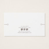 Bracelet Display Card ・ Erdthy Floral (Rückseite)