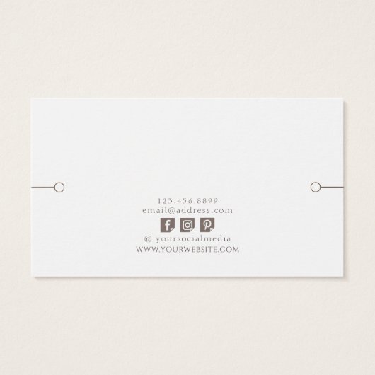 Bracelet Display Card ・ Erdthy Floral (Rückseite)